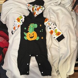 Hooded Halloween onesie
